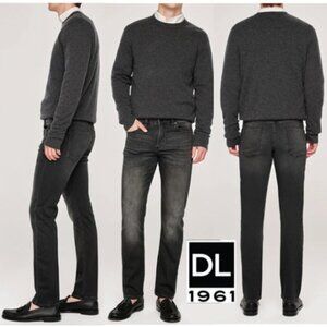 DL1961 Charcoal Grey Slim Straight Punk Men’s Jeans Size 34